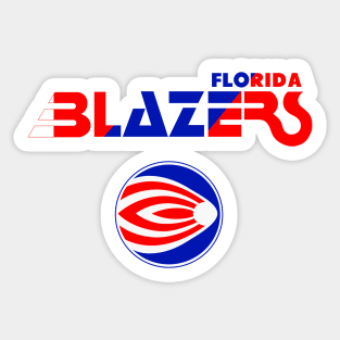 Defunct Florida Blazers WFL Football Sticker